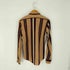 ザラ ZARA ストライプ総柄L/S シャツ メンズ import:S