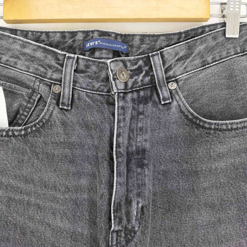 リーバイスメイドアンドクラフテッド Levis Made & Crafted BROAD CROPPED WIDE ブラックワイドクロップド メンズ US:32-33