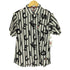 ディッキーズ Dickies 文字×ストライプ 総柄半袖シャツ メンズ JPN:M