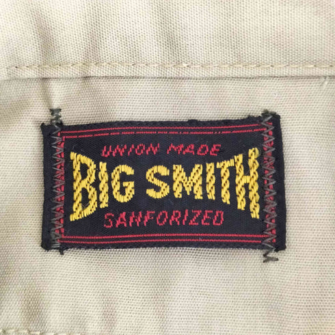 ビッグスミス BIG SMITH 50-60s 黒タグ ワークシャツ バックステッチ メンズ 14-14 1/2