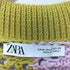 ザラ ZARA マルチカラー 五分丈 Vネック ニット レディース import:M