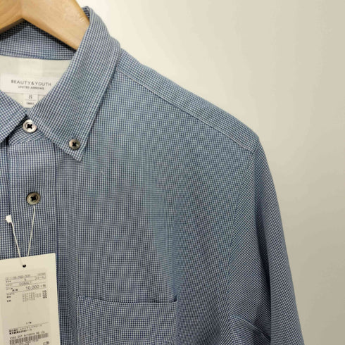 ビューティーアンドユースユナイテッドアローズ BEAUTY & YOUTH UNITED ARROWS ハイテンション シャンブレー ボタンダウン スリムシャツ メンズ JPN:S