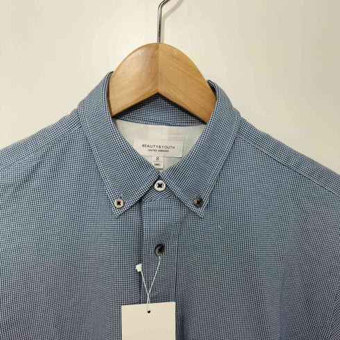 ビューティーアンドユースユナイテッドアローズ BEAUTY & YOUTH UNITED ARROWS ハイテンション シャンブレー ボタンダウン スリムシャツ メンズ JPN:S