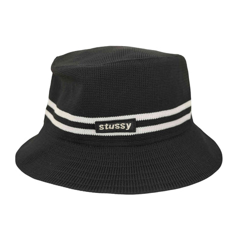 ステューシー Stussy OLD STUSSY HATS ボックスロゴ ラインバケットハット レディース
