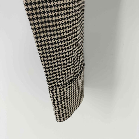 ザラ ZARA スキッパークロップドシャツ 千鳥格子 レディース import:M