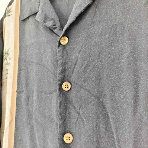 Hollis River オーバーサイズ ハワイアン オープンカラー S/S レーヨン シャツ メンズ JPN:XXL