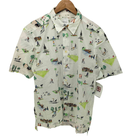 ポールスミス Paul Smith London Park プリント半袖シャツ メンズ JPN:M