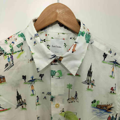 ポールスミス Paul Smith London Park プリント半袖シャツ メンズ JPN:M