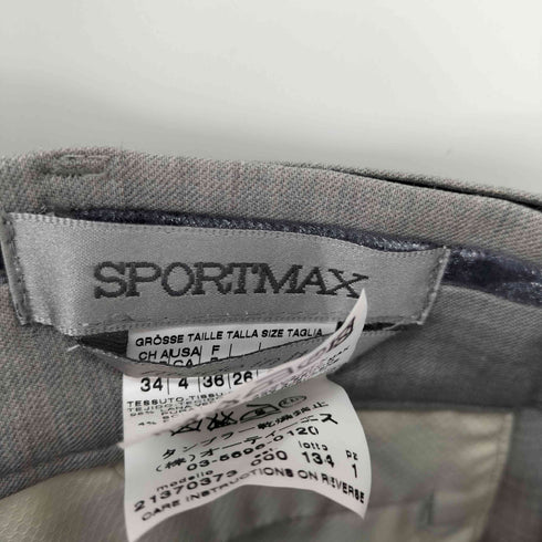 スポーツマックス SPORTMAX センタープレステーパードスラックス レディース JPN:38