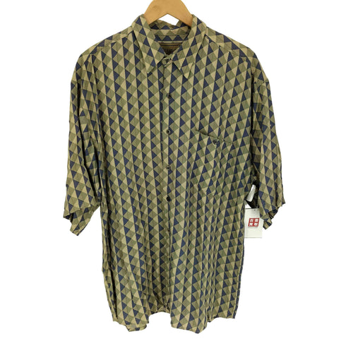 ブルーノ BRUNO オーバーサイズ 総柄 S/S レーヨン シャツ メンズ JPN:L