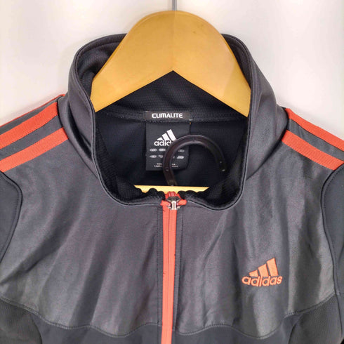 アディダス adidas CLIMALITE ADIENERGY 3ストライプウォームアップジャケット トラックパンツセットアップ メンズ ジャケットLパンツM
