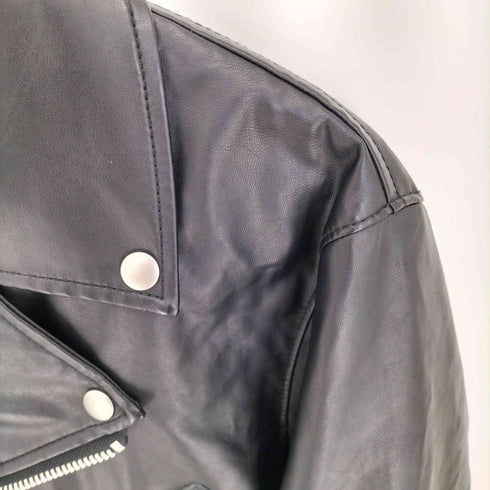 ユニクロ UNIQLO ネオレザー ダブルライダースジャケット メンズ JPN:L