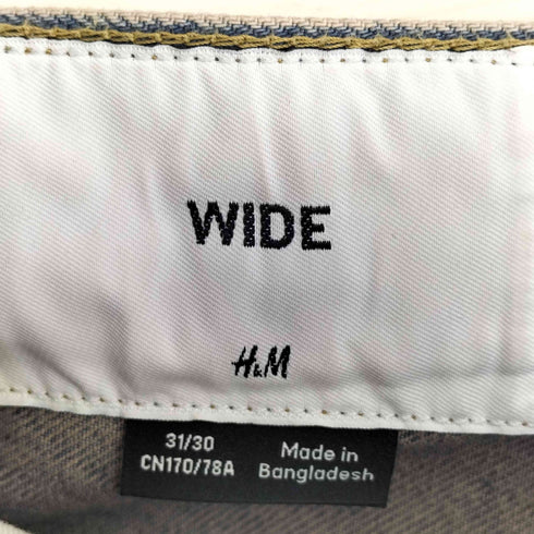 エイチアンドエム H&M WIDE バギーワイドデニム メンズ 31/30