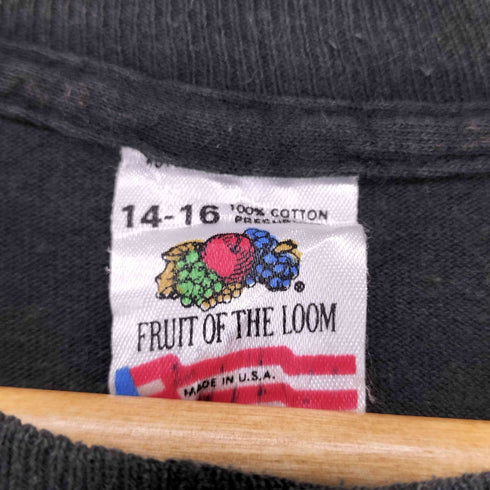 フルーツオブザルーム FRUIT OF THE LOOM NIN-JUTSU 両面プリント半袖Tシャツ メンズ 14-16