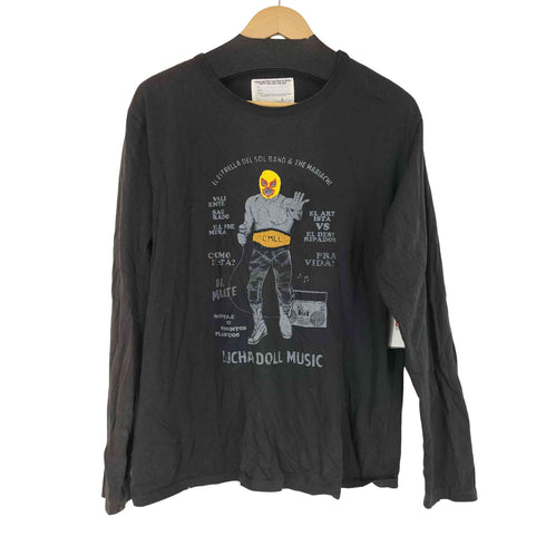 フロント刺繍デザイン L/S シャツ プロレス メンズ