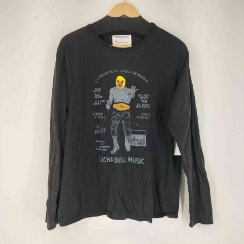 フロント刺繍デザイン L/S シャツ プロレス メンズ