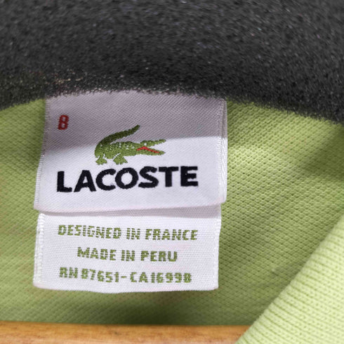 ラコステ LACOSTE ロゴワッペンS/Sポロシャツ オーバーサイズ メンズ 8