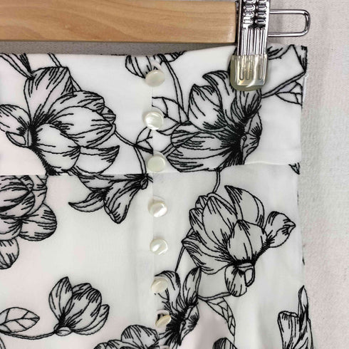 ジルスチュアート JILLSTUART バイカラーフラワー刺繍フレアスカート レディース 0