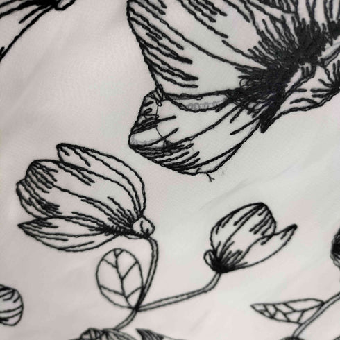 ジルスチュアート JILLSTUART バイカラーフラワー刺繍フレアスカート レディース 0