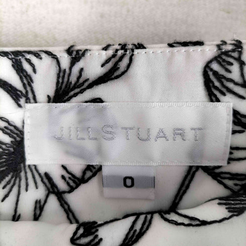 ジルスチュアート JILLSTUART バイカラーフラワー刺繍フレアスカート レディース 0