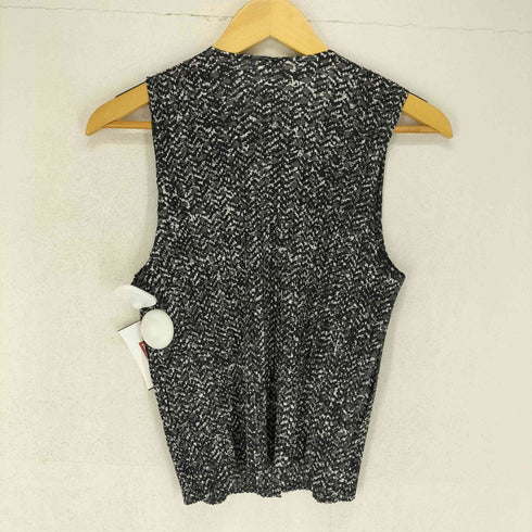 プリーツプリーズイッセイミヤケ PLEATS PLEASE ISSEY MIYAKE 90S 総柄ノースリーブブラウス レディース JPN:3