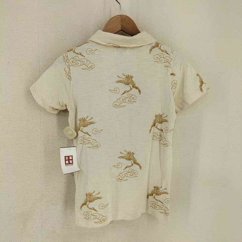 エターナル ETERNAL Japanese pattern crane ポロシャツ メンズ import:XS