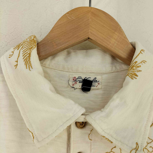 エターナル ETERNAL Japanese pattern crane ポロシャツ メンズ import:XS