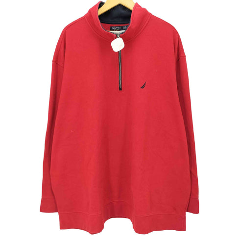 ノーティカ NAUTICA フロントロゴ刺繍ハーフジップスウェットシャツ メンズ 3XL