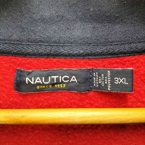 ノーティカ NAUTICA フロントロゴ刺繍ハーフジップスウェットシャツ メンズ 3XL