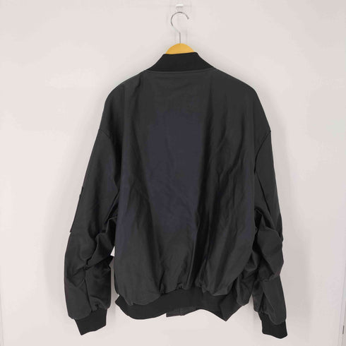SITRY oversize synthetic leatherMA-1 PUレザーオーバーサイズボンバージャケット メンズ JPN:L