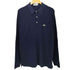 アイゾッドラコステ IZOD LACOSTE 70-80s 糸巻タグ 青タグ 胸ロゴ刺繍 ロングスリーブポロシャツ メンズ import:L