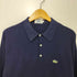 アイゾッドラコステ IZOD LACOSTE 70-80s 糸巻タグ 青タグ 胸ロゴ刺繍 ロングスリーブポロシャツ メンズ import:L
