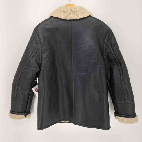 エイチアンドエム H&M 裏ボア フェイクレザー ジップアップブルゾン メンズ M