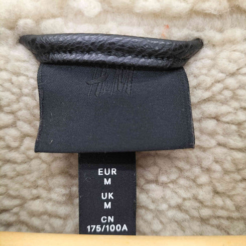 エイチアンドエム H&M 裏ボア フェイクレザー ジップアップブルゾン メンズ M