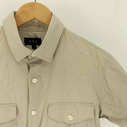 アーペーセー A.P.C. ダブルポケット ワーク S/S シャツ メンズ JPN:2