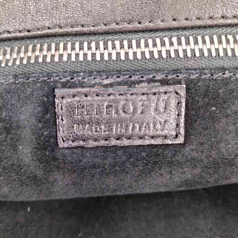 ヒロフ HIROFU MADE IN ITALY レザーハンドバッグ レディース