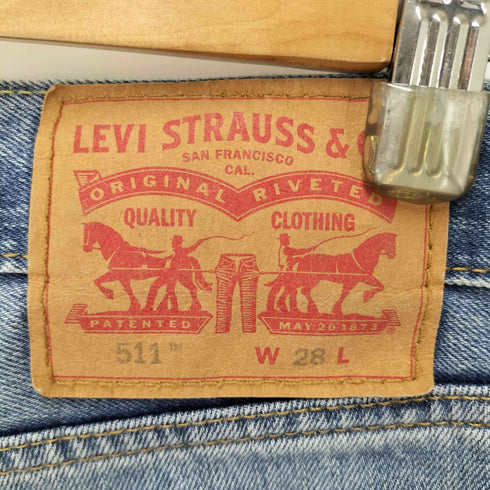 リーバイス Levis 511 ダメージ加工 ハーフデニムパンツ メンズ W28