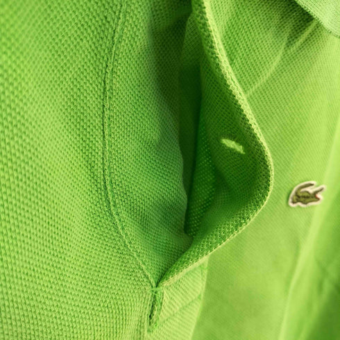 ラコステ LACOSTE 90s-00s ペルー製 ロゴワッペン 鹿の子ポロシャツ メンズ 5