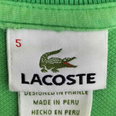 ラコステ LACOSTE 90s-00s ペルー製 ロゴワッペン 鹿の子ポロシャツ メンズ 5