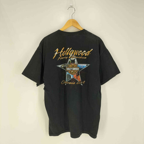 ハーレーダビッドソン HARLEY-DAVIDSON USA製 両面プリント 8ボール クルーネックTシャツ メンズ import:XL