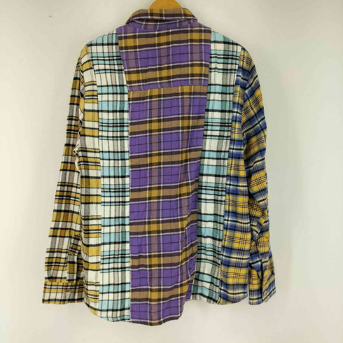 ザラ ZARA CONTRAST CHECKED SHIRT メンズ import:M