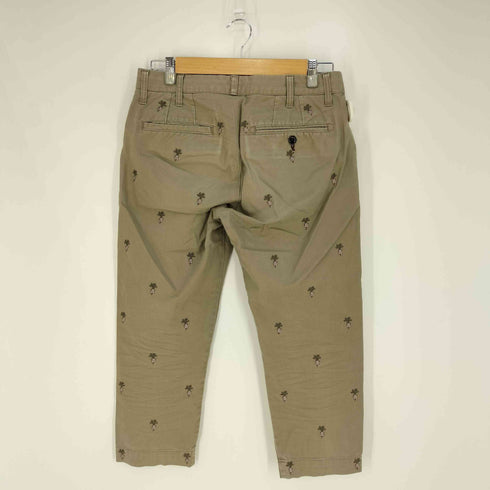ポールスミスジーンズ Paul Smith JEANS 総柄刺繍 七分丈 チノパン メンズ S