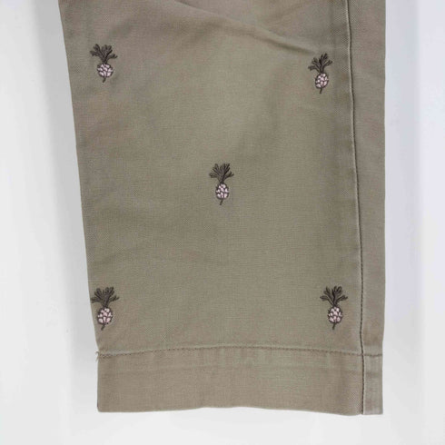 ポールスミスジーンズ Paul Smith JEANS 総柄刺繍 七分丈 チノパン メンズ S