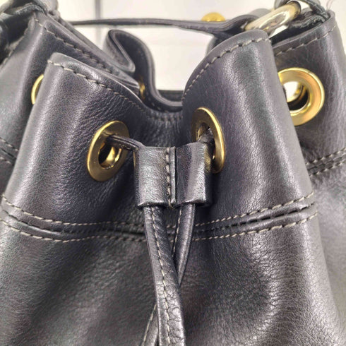 ブルーレーベルクレストブリッジ BLUE LABEL CRESTBRIDGE ソフトレザー バケットバッグ レディース