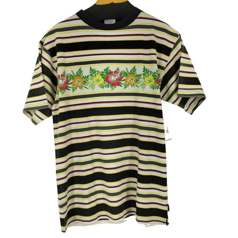 Lightning Bolt 鹿の子ボーダーアロハ S/S Tシャツ メンズ import:L