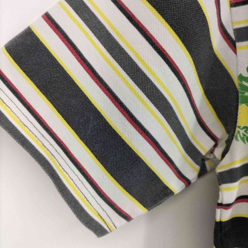 Lightning Bolt 鹿の子ボーダーアロハ S/S Tシャツ メンズ import:L