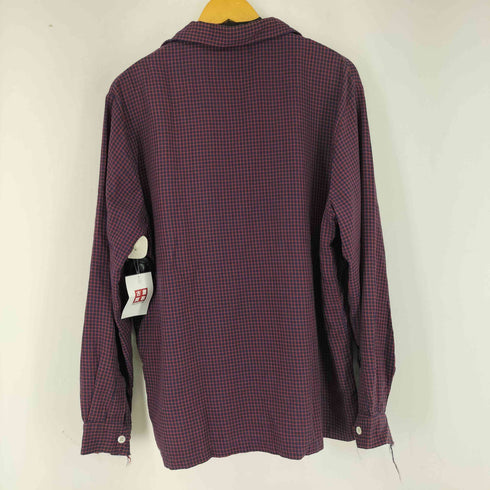 50-60S Lamella オープンカラーチェック L/S シルクシャツ メンズ 16 1/2