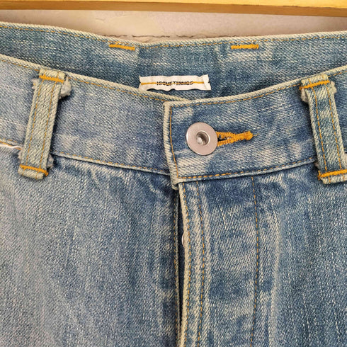 ISSUETHINGS 半身日焼け加工 デニムパンツ メンズ JPN:1