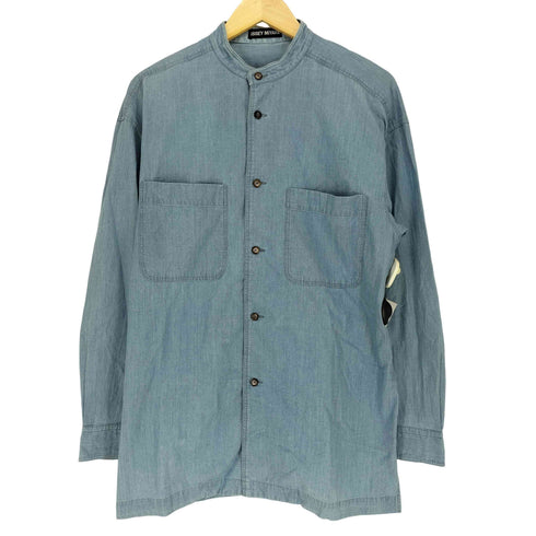 イッセイミヤケメン ISSEY MIYAKE MEN 90S 92SS バンドカラーシャンブレーシャツ メンズ JPN:M