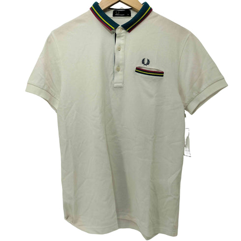 フレッドペリー FRED PERRY 襟切替鹿の子半袖ポロシャツ メンズ M
